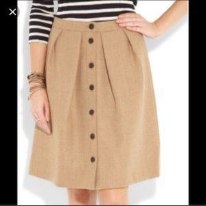J. Crew A-line 100% wool skirt